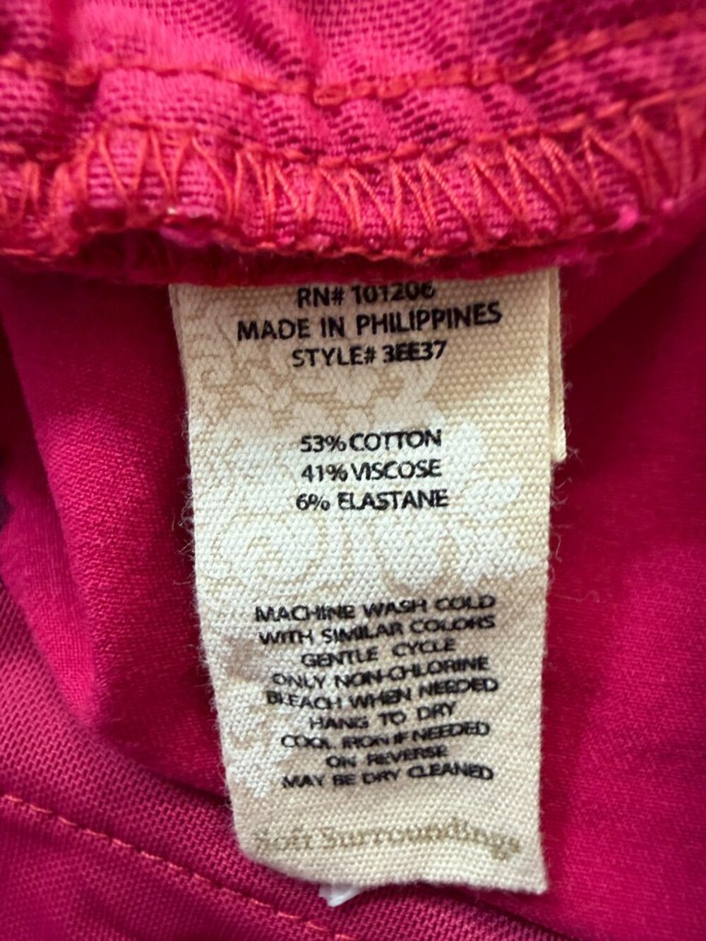 Soft Surroundings Women’s PXL Pink Stretch Pull On Capri Pants - Picture 7 of 11